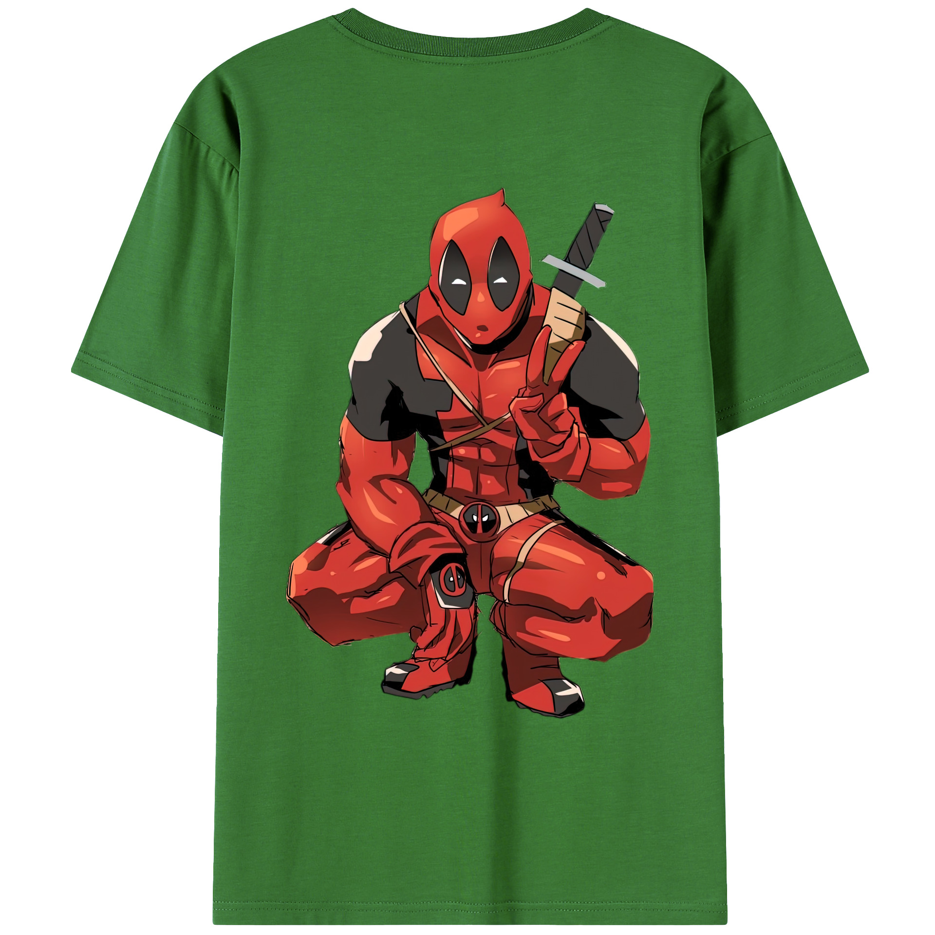 （画像用） Deadpool デッドプール レディース半袖Tシャツ(バックプリント)